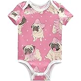 vvfelixl Baby Girl Short Sleeve Bodysuits,Horse Pony Zebra Donkey Baby Onepiece Outfits for 0-3 Months