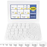 200 Pcs White Plastic Hole Plugs Assorted Sizes, Nylon Caps for Round Holes | hole plugs for furniture, cabinets &amp; metal electrical panels, 9 Sizes: 1", 7/8", 3/4", 5/8", 1/2", 3/8", 5/16", 1/4", 1/5"