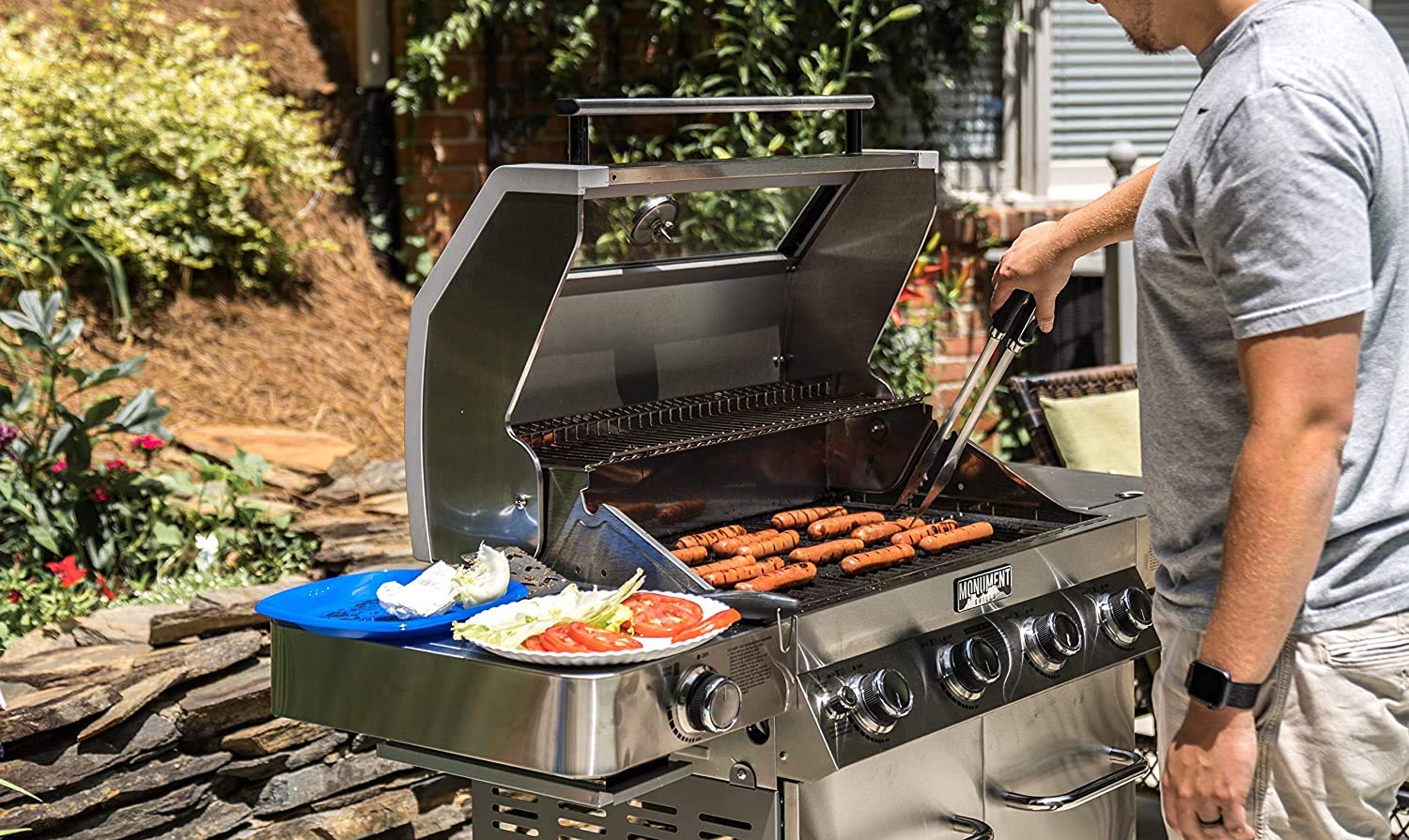 Monument Grills 35633 Stainless Steel 4Burner Stainless Propane Gas