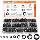 HELIFOUNER 360 Pieces 9 Sizes Internal Tooth Star