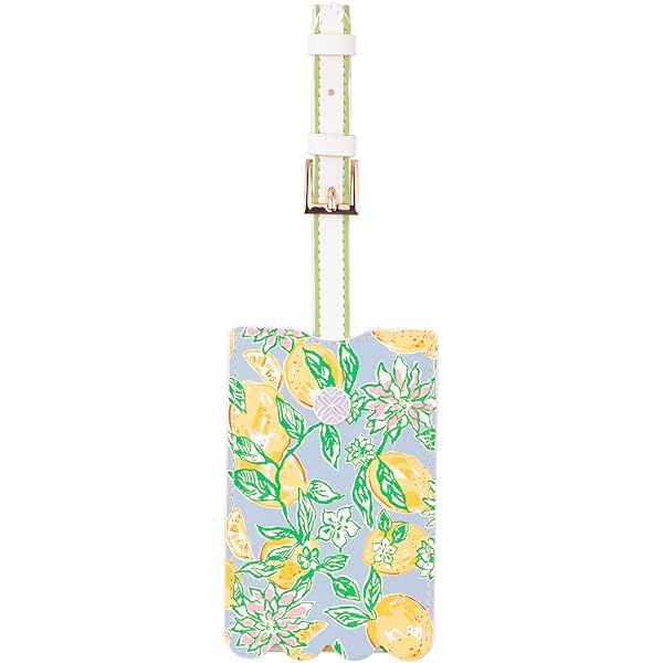 Amazon.com: Lilly Pulitzer Leatherette Luggage Tag with Secure