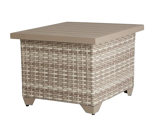 Mesa De Jardín Para Exteriores Fairmont Color Crema De