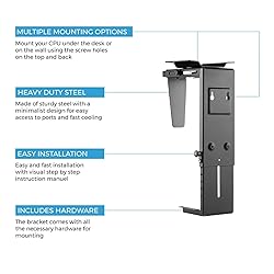 HumanCentric Adjustable Under Desk Computer Mount