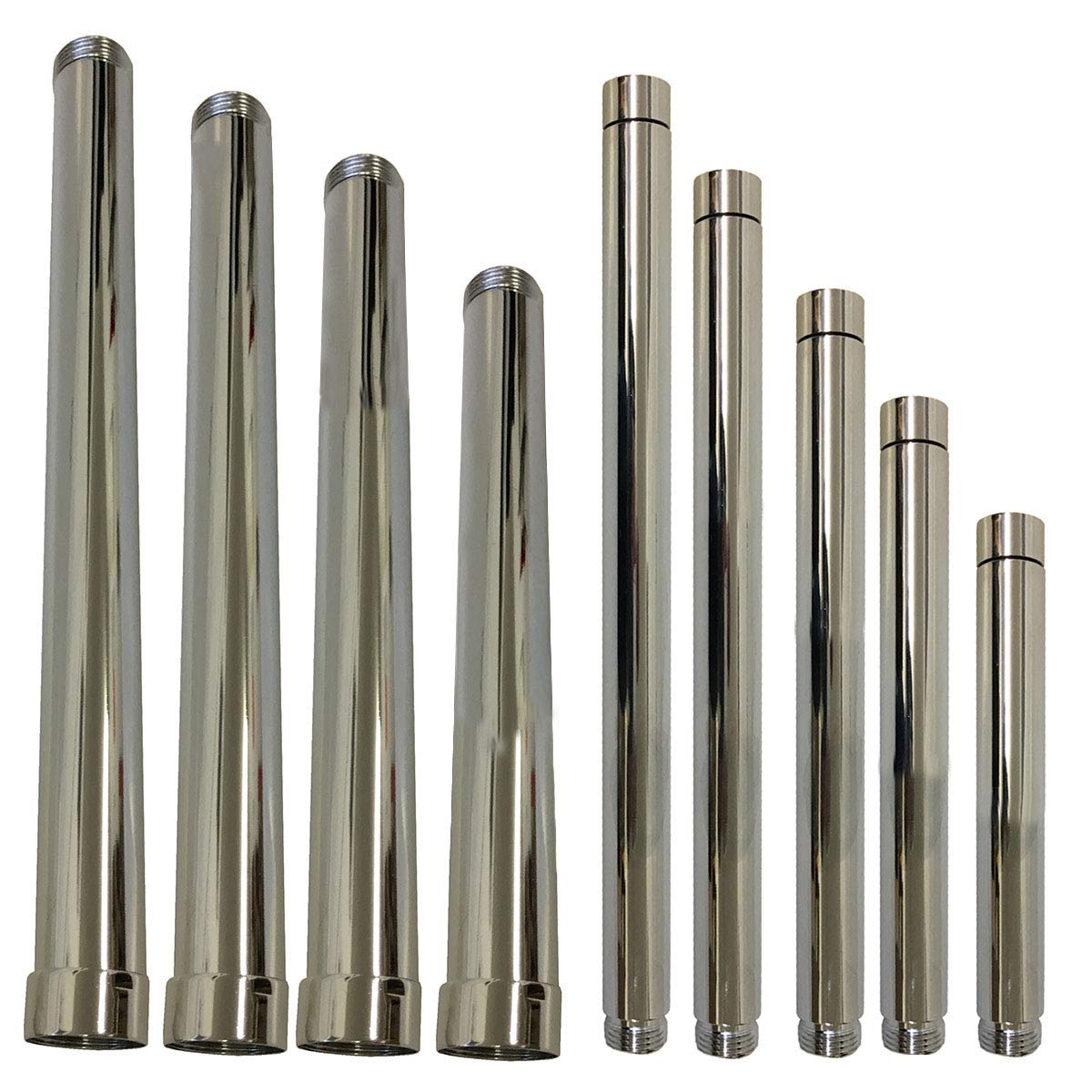 KANANA Shower Pipe Extension, Chrome-Plated Brass, 1/2" or 3/4" (50 cm 3/4")