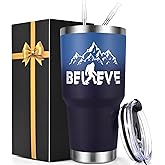 Lifecapido Sasquatch Gifts, Bigfoot Lovers 30oz Insulated Tumbler, Big Foot Sasquatch Gifts for Christmas, Birthday