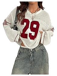 BEAUDRM Women's Y2k Going Out Tops Oversized Jersey