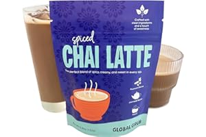 Global Grub Spiced Chai Latte Mix – Premium Blend with Real Spices and Clean Ingredients – Effortless Instant Chai, Just Add Water