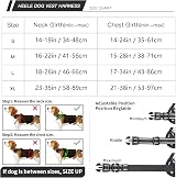 HEELE Floral-Black No-Pull Dog Harness Medium Reflective Front Back Clips view 6