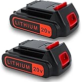 PwrHaven 4.0Ah 20V Max Lithium Ion Battery Compatible with LBXR20 LBX20 LBX4020 Series - Extended Runtime for Cordless Power Tools - 2-Pack (Non-Original)