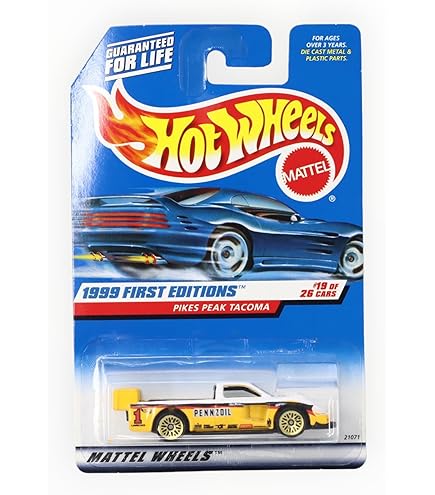 Amazon.com: Hot Wheels Pikes Peak CELICA Yellow 1998 First