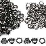 Litoexpe 6MM Grommets Eyelets 200 Pcs, Self Backing