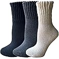 Womens Super Thick Wool Socks - Soft Warm Comfort Casual Crew Winter Socks (Pack of 3-5), Multicolor
