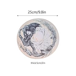 Firlar Shaman Drum, 10 Inch Crow Pattern Handmade