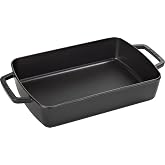 STAUB Cast Iron Oven Dish, Black 3.15 L