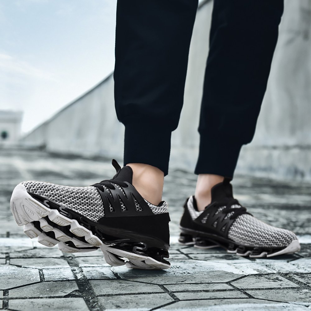 Smapavic Mens Outdoor Sport Walking Shoes Lightweight Mesh Wide Sneakers Trail Running Shoes