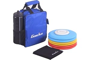 Gamesun Disc Golf Set with 6 Discs and Mini Disc,Starter Disc Golf Bag,Towel