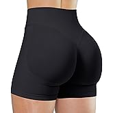 Unthewe Womens Workout Seamless Scrunch Butt Lifting Shorts High Waisted Tummy Control Gym Yoga Shorts