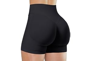 Unthewe Womens Workout Seamless Scrunch Butt Lifting Shorts High Waisted Tummy Control Gym Yoga Shorts