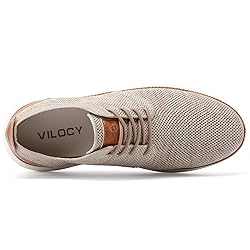VILOCY Men's Fashion Dress Sneakers Casual Walking