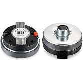 1.75-Inch Titanium Compression Driver Pair, 1000W Peak 8 Ohm PA Horn Driver | High frequency horn driver pair for PA speaker repair, 1000W peak, 100 dB sensitivity, screw-on fit, 21 oz magnet