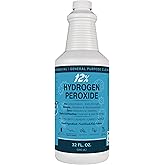 MAXTITE 12% Hydrogen Peroxide Solution - 32 Fl Oz (Just Food-Grade H2O2 & Water!) - Natural Cleaning Solution for Kitchen, Ba