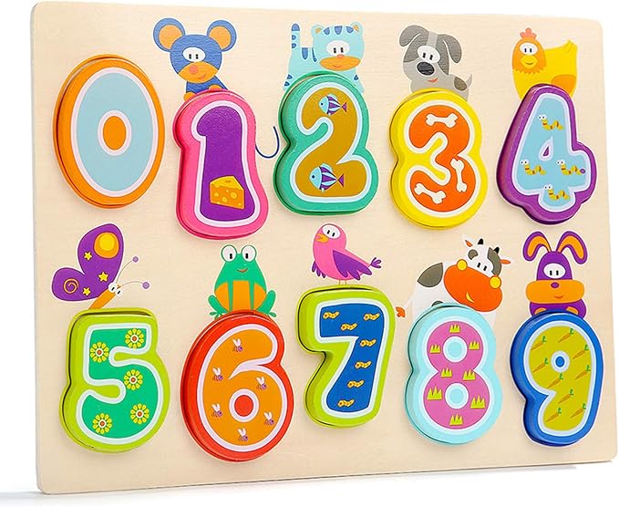 TOP BRIGHT Wooden Puzzle Toddler Puzzles for 1 2 Years Old Wooden
