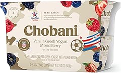 Chobani® Low-Fat Vanilla Greek Yogurt, Mixed Berry on the Bottom 5.3oz 4-pack