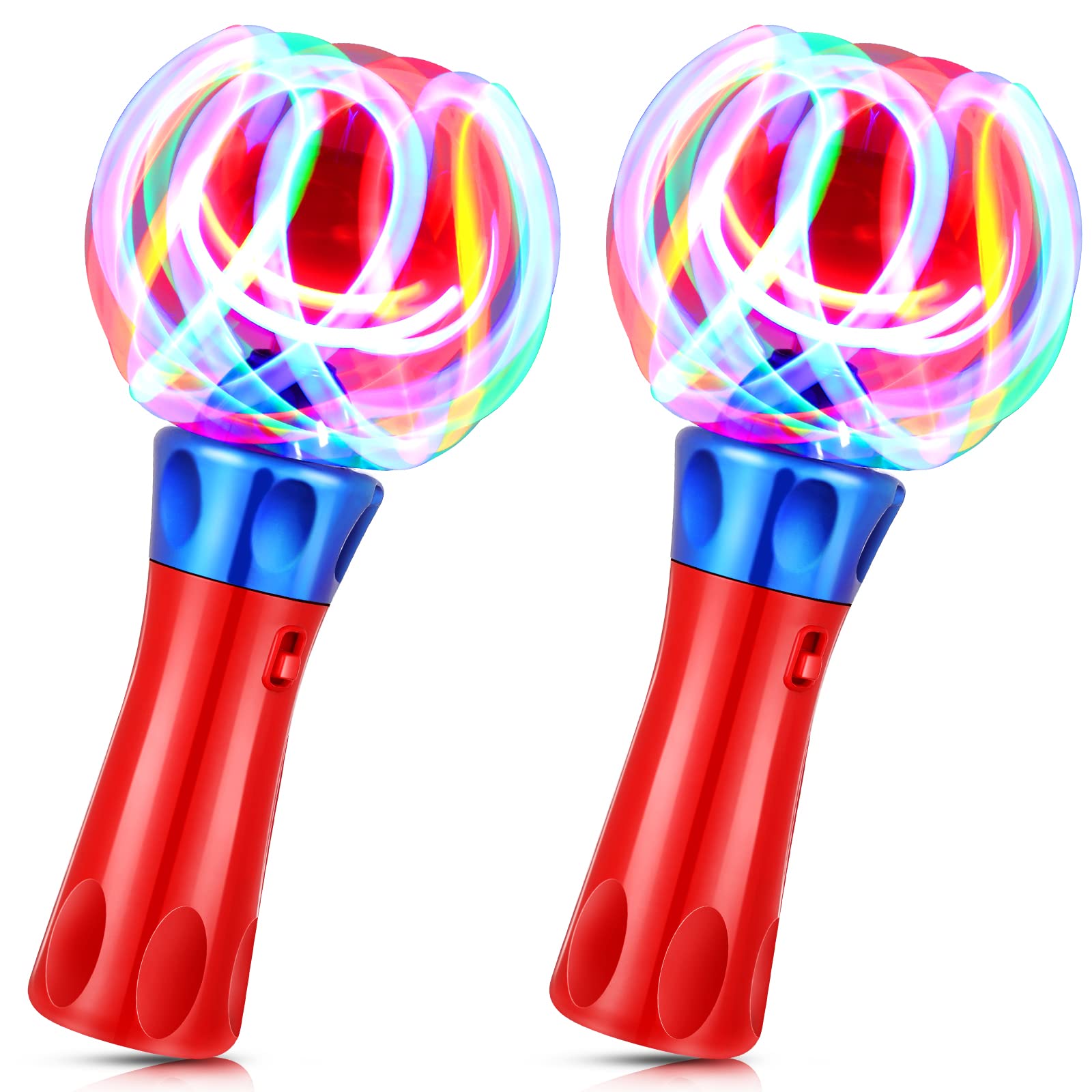 Photo 1 of Hungdao 2-Piece Light Spinner Wand - Sensory Toys, Magic Ball, LED Orbiter for Party Favors