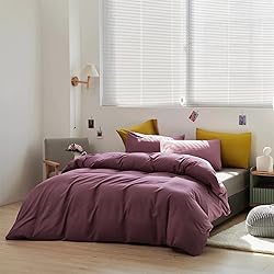 Houseri Purple Comforter Set Full Dark Purple