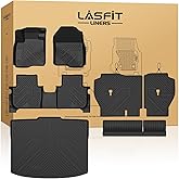 LASFIT Full Set Floor Mats for Honda CR-V 2026 2025 2024 2023, All Weather TPE Custom Fit Floor Liners 1st & 2nd Row & Seat Back Mat & Cargo Mat (Lower Position)