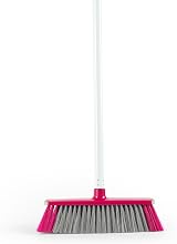 Kleeneze KL076113EU7 2 in 1 Sweeping Brush with 130 cm Handle Pink Grey view 1