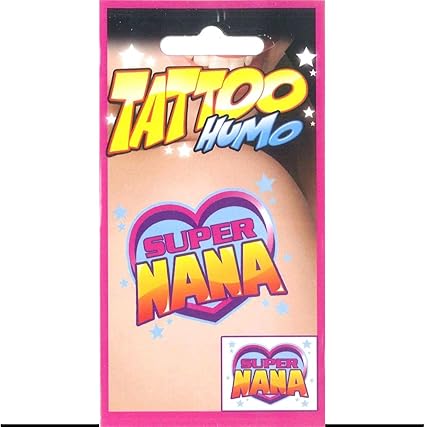 Tattoo Humo Tatouage Temporaire Super Nana Amazon Fr Cuisine Maison