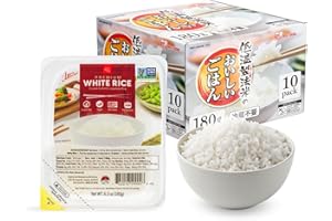 IRIS USA IRIS Instant White Rice (10 Pack), Ultra Premium Japanese Short Grain Sushi Sticky Rice, Microwave for 80 seconds, Non-GMO Gluten Free Vegan, Grown Polished and Packed in Japan