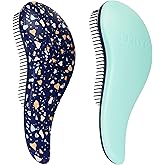 Crave Naturals Glide Thru Detangling Hair Brush for Adult and Kids - 7.5x3-Inch Hair Detangler Brush for Wet, Dry, Curly, or 