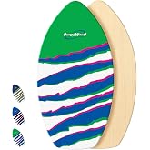 BPS 'Claw Strike' 35" / 40" Skimboard for Beginners with Colored EVA Grip Pad and High Gloss Clear Coat Wooden Skim Boards Kids Adults (Own the Wave Collection)