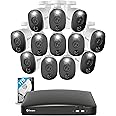Swann Home DVR Security Camera System with 1TB HDD, 16 Channel 12 Camera, 1080p Video, Indoor or Outdoor Wired Surveillance CCTV, Color Night Vision, Heat Motion Detection, LED Lights, 1645812