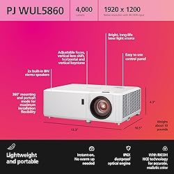 RICOH PJ WUL5860 Compact DLP Laser Projector