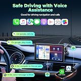 LAMTTO 7 inch CarPlay Screen Wireless Android Auto Mirror Link Touchscreen view 4