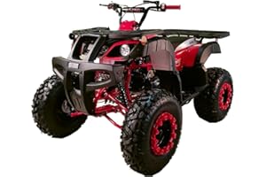 X-PRO 200 Utility ATV with Automatic Transmission w/Reverse,Big 23"/22" Wheels! (Red)