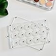 UDTIP New EMPTY Magnetic Eyeshadow Palette DIY Acrylic All Transparent Elegant Eye Shadow Makeup Palette 26mm*15 holes