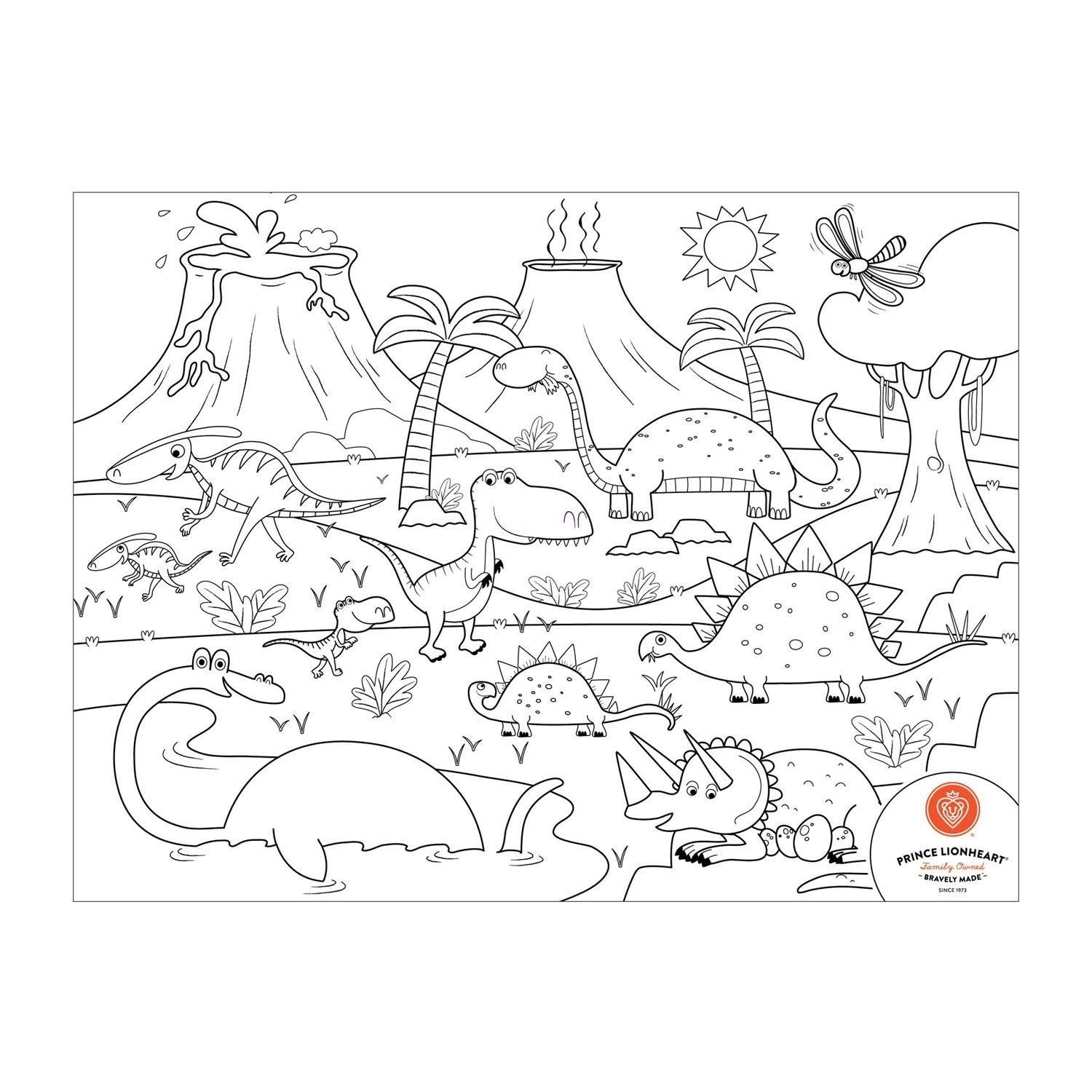 Prince LionheartColour and Draw Placemat - Dino, Neutral