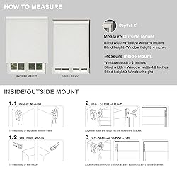 Boolegon Blackout Roller Shades for Windows,Linen