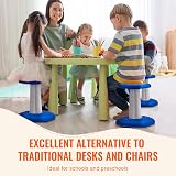 VEVOR Kids Wobble Chair, Active Stool for Focus & Posture, Blue view 8