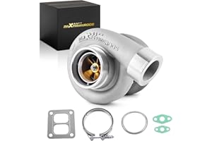 maXpeedingrods T4 Turbo Turbocharger for 4.0L-6.0L Engine, Billet Compressor Wheel, for Chevrolet Camaro Silverado 1500, for Ford Mustang, for Dodge Challenger Charger, Street JD Series