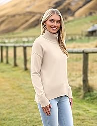 Zeagoo Women's Turtleneck Sweater 2025 Fall Winter