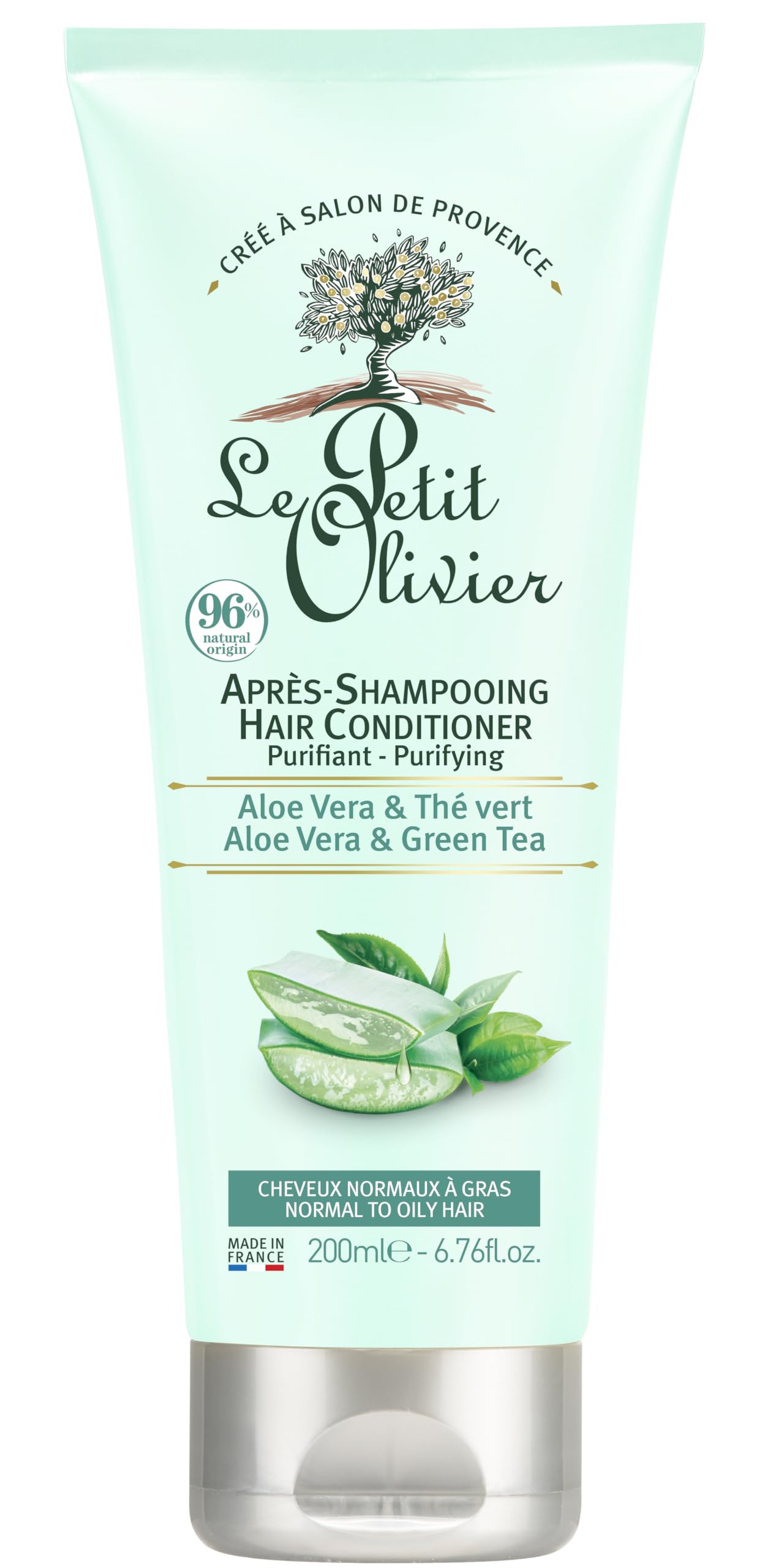 Le Petit Olivier Hair Conditioner Purifying - Aloe Vera and Green Tea For Women 6.76 oz Conditioner
