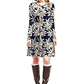 HiMONE Long Sleeve Dresses for Women Black Dress Casual Short T-Shirt Dresses