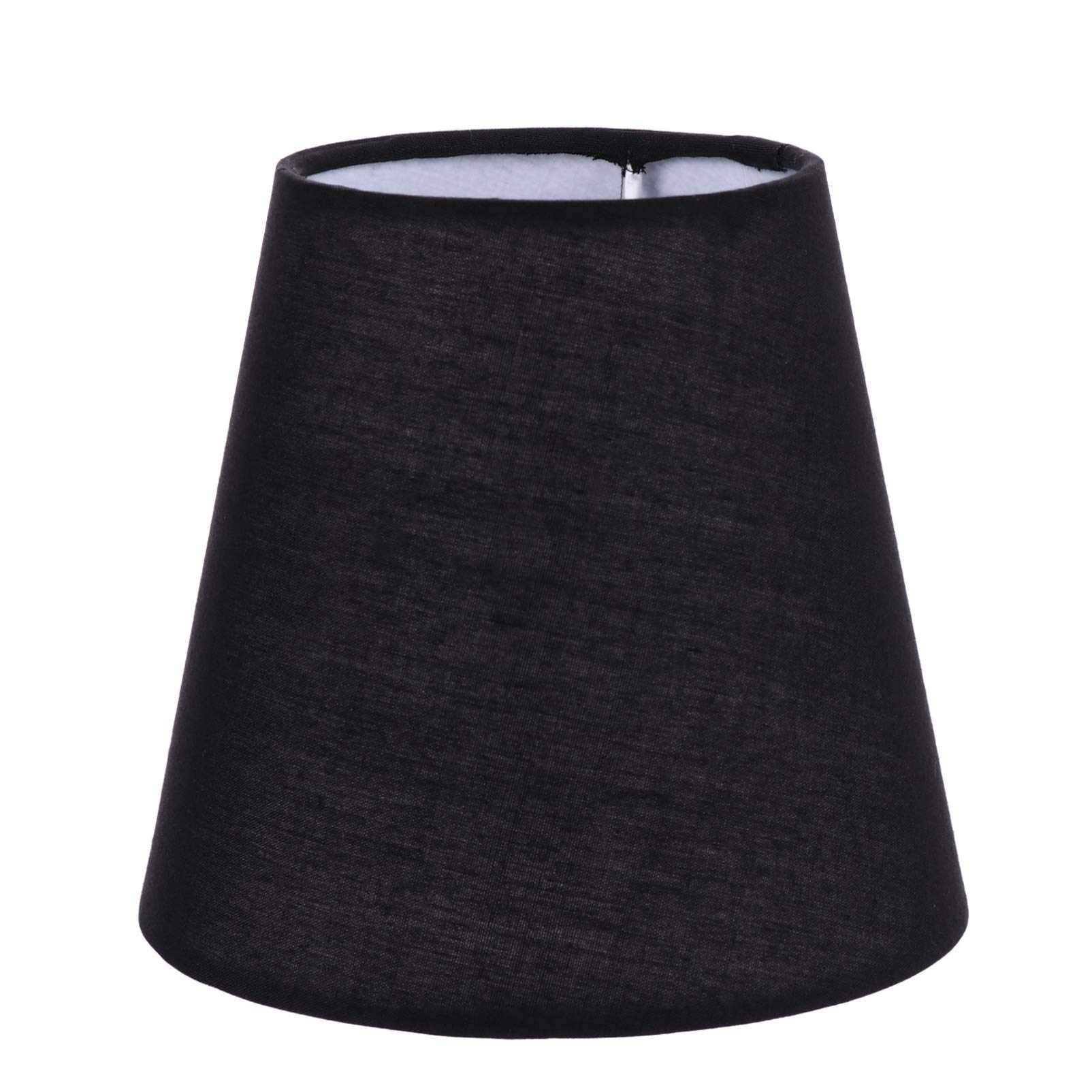 FRCOLOR Black Cloth Lampshade Barrel Fabric Lampshade Dust Cover Bedside Light Cover Household Lamp Shade Fixture Decorative for Chandeliers Floor Light and Table Lamp