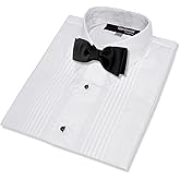 Gino Giovanni Boys Formal Tuxedo Shirt with Bow Tie