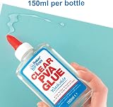 Baker Ross AR533 Clear PVA Glue 150 ml Washable Craft Glue view 3
